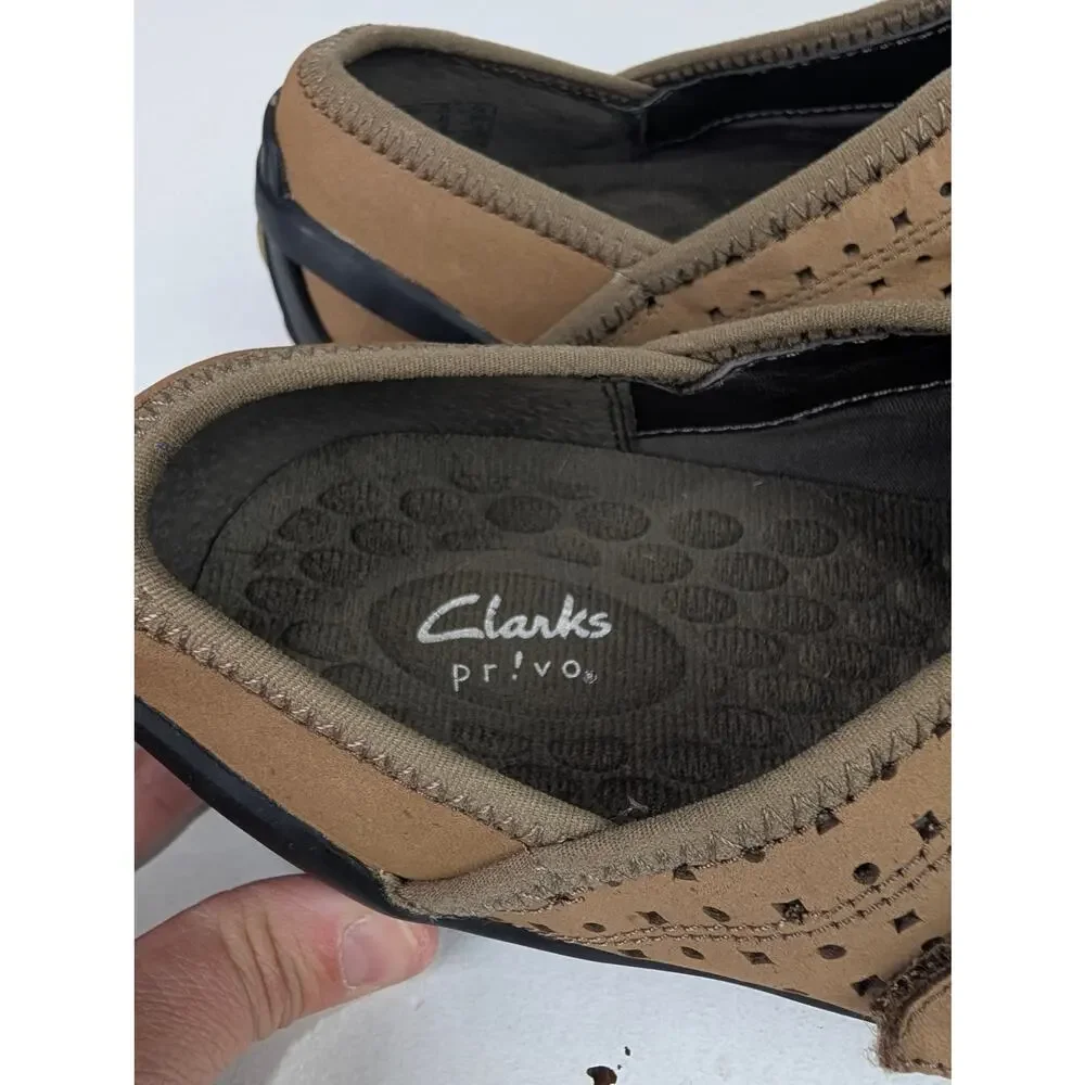 Clarks Women's 9 Privo Tequini Slip-On Sneaker - Brown - Picture 3 of 7